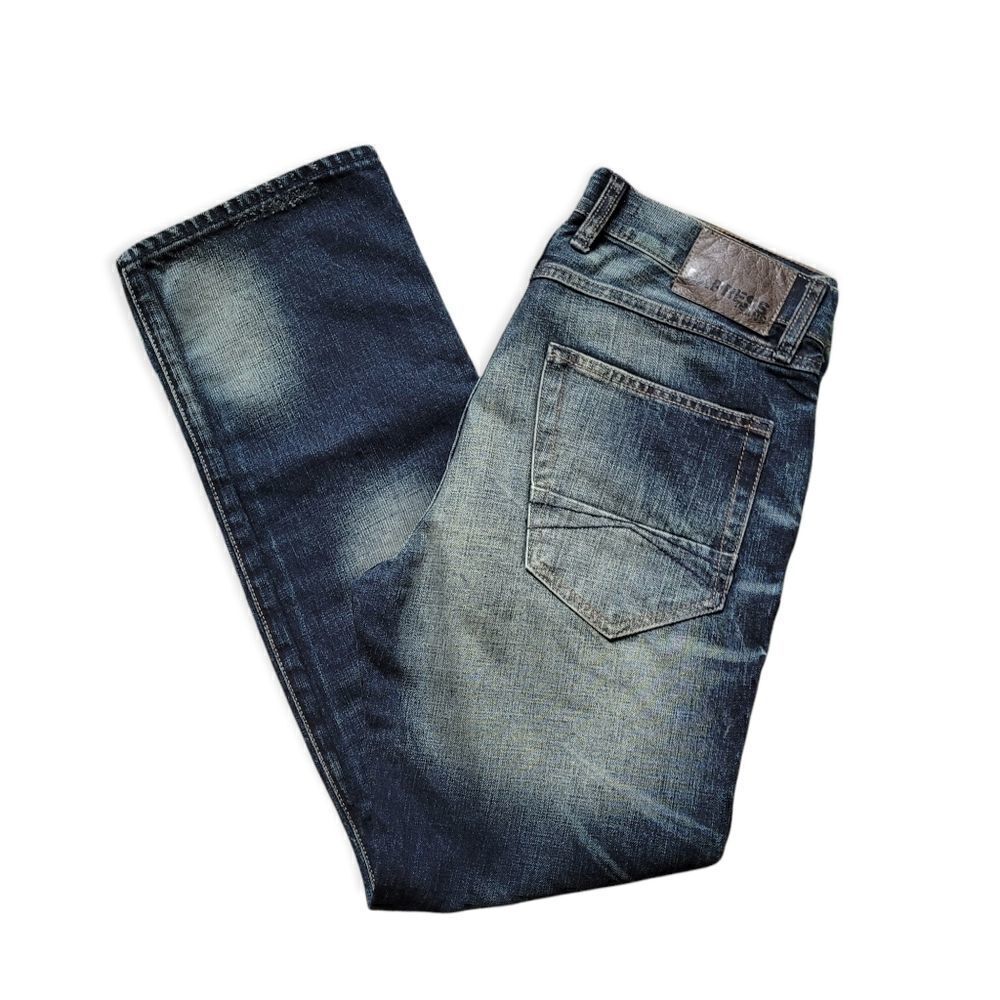 Express faded straight leg jean